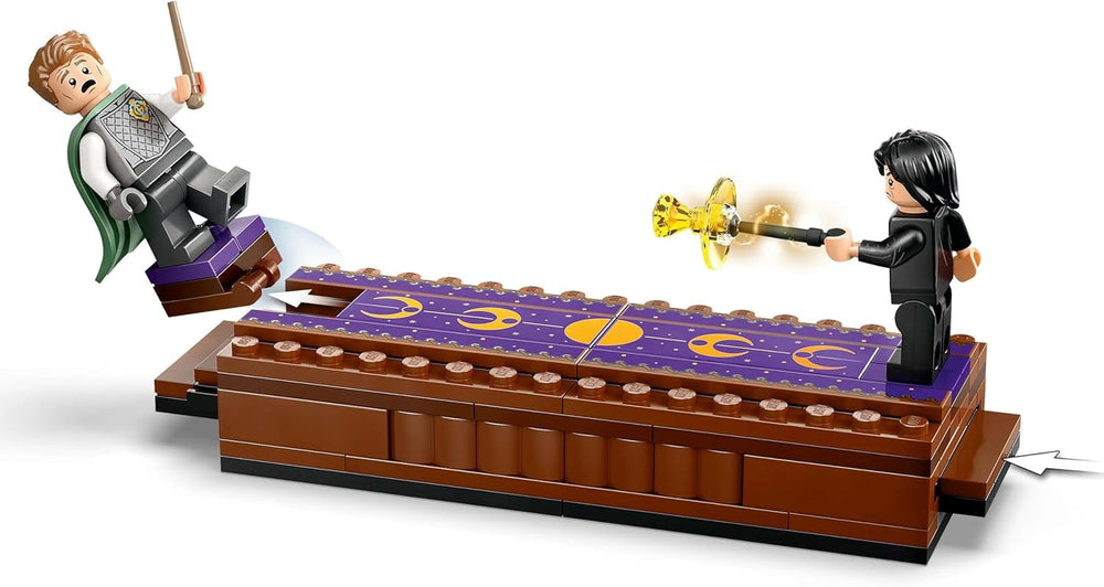 LEGO Harry Potter Castillo de Hogwarts: Juego de construcción del club de duelo con 4 minifiguras incl. Draco Malfoy, Gilderoy Lockhart y Severus Snape, set Con función Para niños y niñas a partir de 8 años 76441 Juegos de construcción Besuche den LEGO-Store