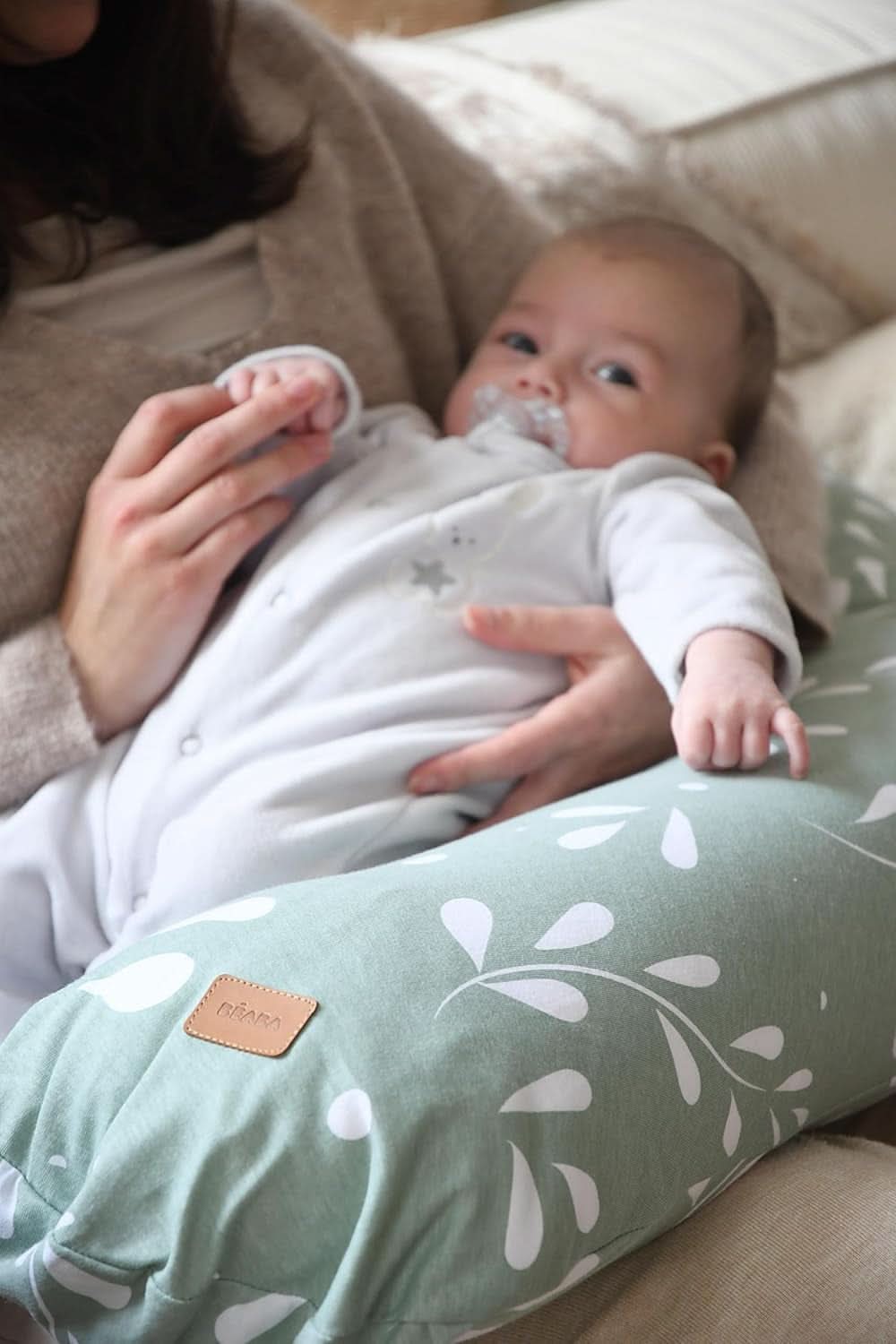 BÉABA, Big Flopsy, almohada de lactancia multifuncional, dormir, lactancia, soporte óptimo, relajación, confort Accesorios Alimentación y Lactancia Tienda Bebe Naty