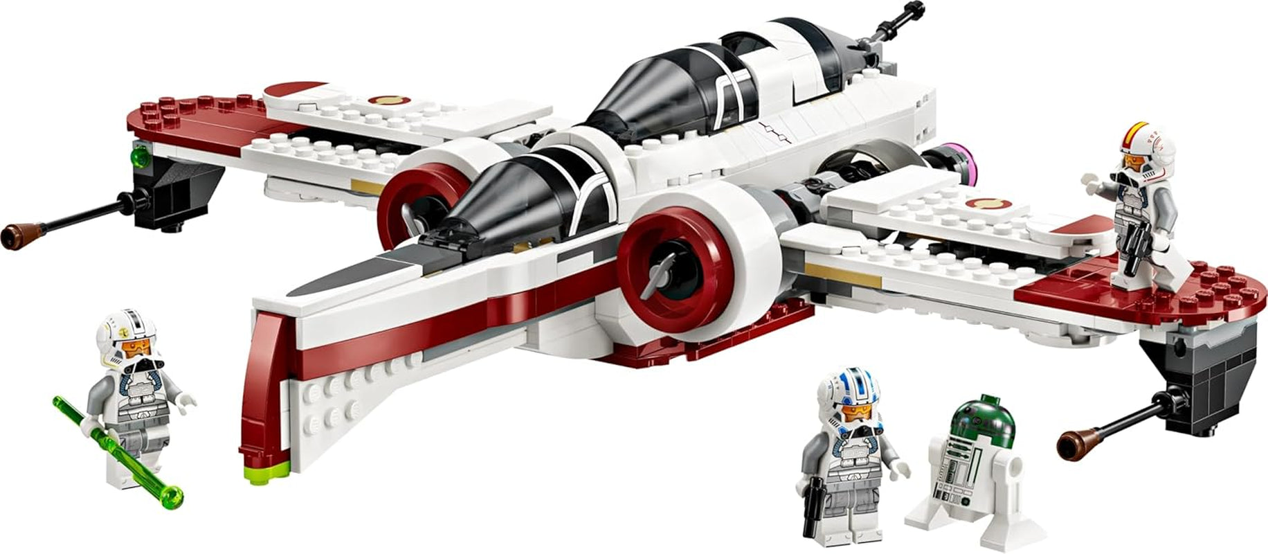 LEGO Star Wars 75402 Caza estelar ARC-170, juguete con 4 minifiguras, incluido el piloto clon y el droide R4-P44, artículo de colección, regalo para fans de La Venganza de los Sith y juegos de construcción para niños y niñas a partir de 9 años Beuche den LEGO-Store
