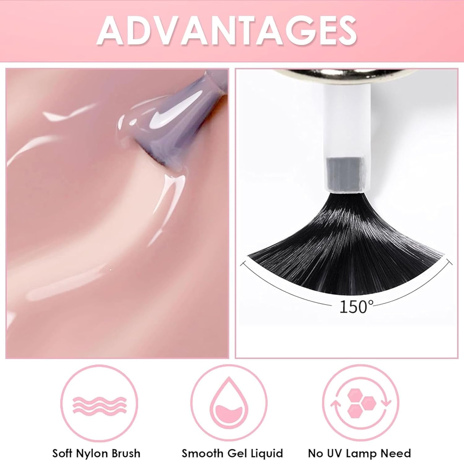 Juego de esmaltes de uñas de 6 piezas - Esmalte de uñas rojo brillante de larga duración y secado rápido - Esmalte de uñas a base de agua no tóxico para salones de bricolaje Regalo de manicura (Color A)