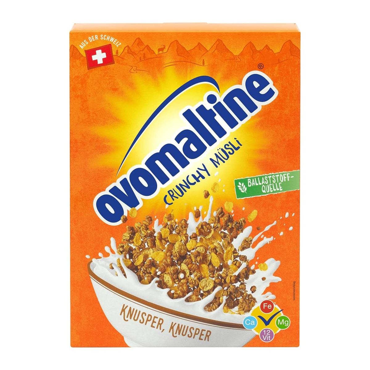 Ovomaltine Crunchy Muesli, 450 grame Naty Shop Noul Crunchy Muesli