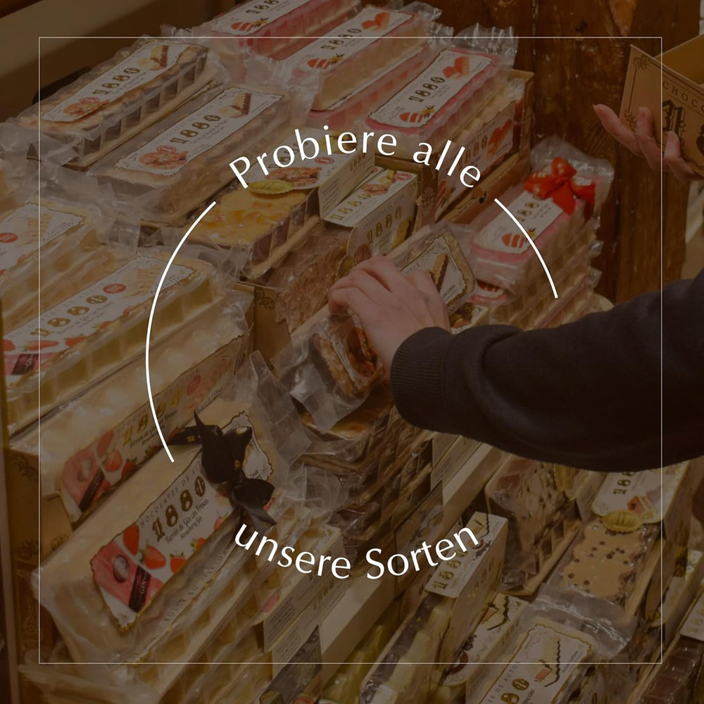 Turrón artesanal de chocolate y pistacho, 200g, textura cremosa, calidad superior, ingredientes finos, sabor auténtico, el turrón más caro del mundo