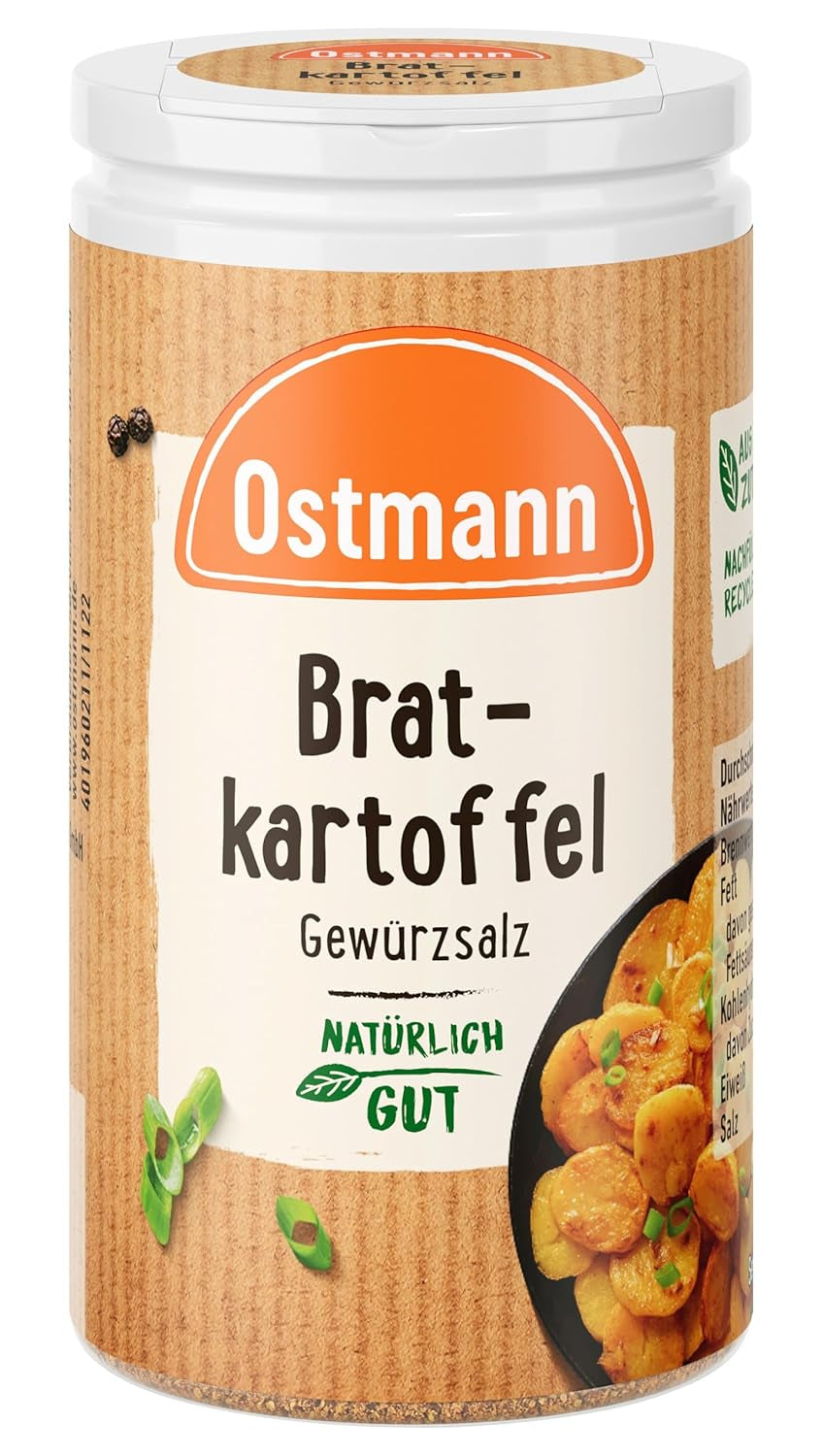 Ostmann Gewürze - Bratkartoffel Gewürzsalz | Pikant-salziges Gewürz für Kartoffelgerichte | 60 g en Der Streudose