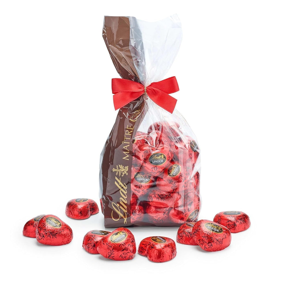 Lindt Chocolate LINDOR Inimi de ciocolată, 500 grame Bomboane de Ciocolata Naty Shop