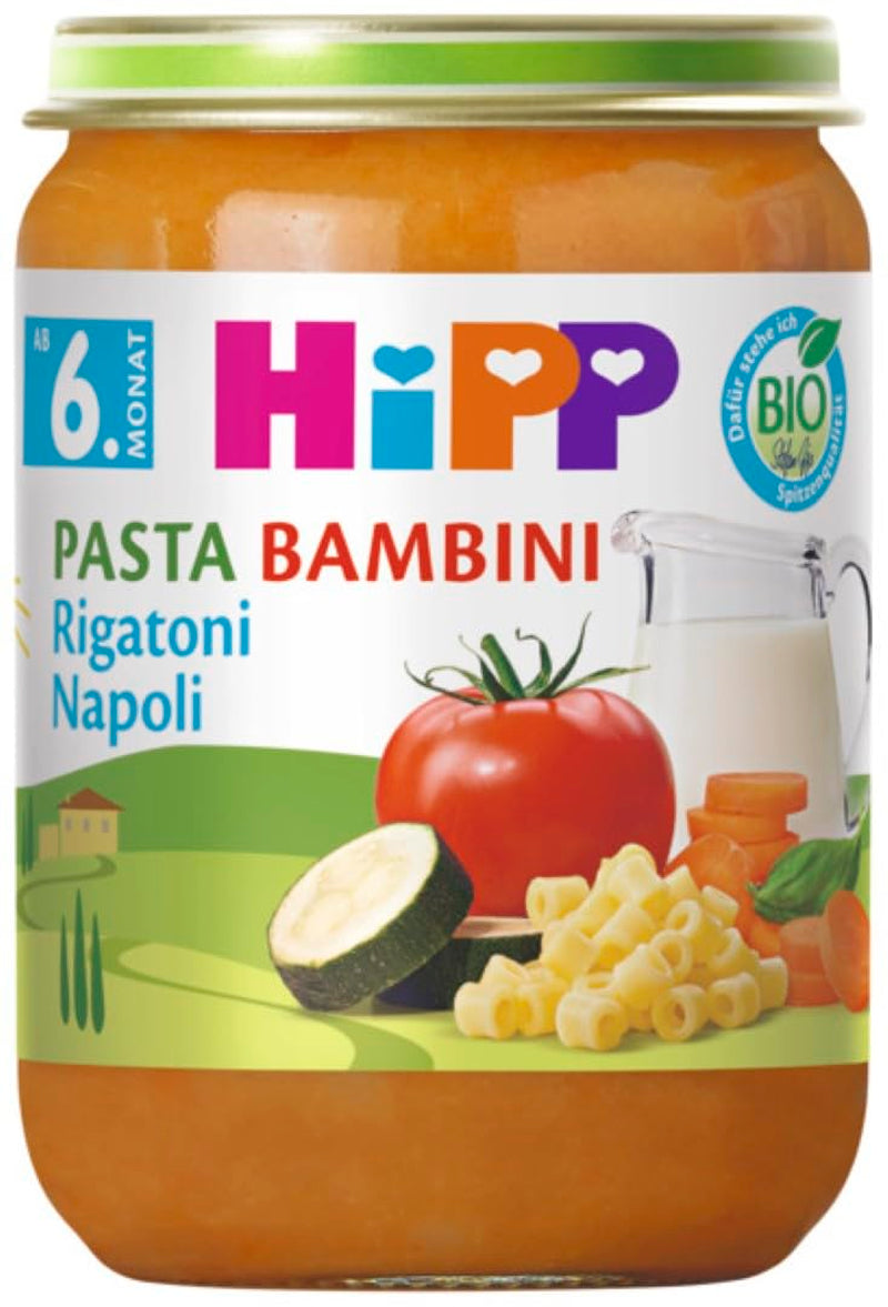 Menús Hipp Bio de 10. Luna Pasta Bambini, Rigatoni Napoli, 220G, paquete de 6 (6X220G) Título predeterminado de la tienda Madre e Hijo Naty