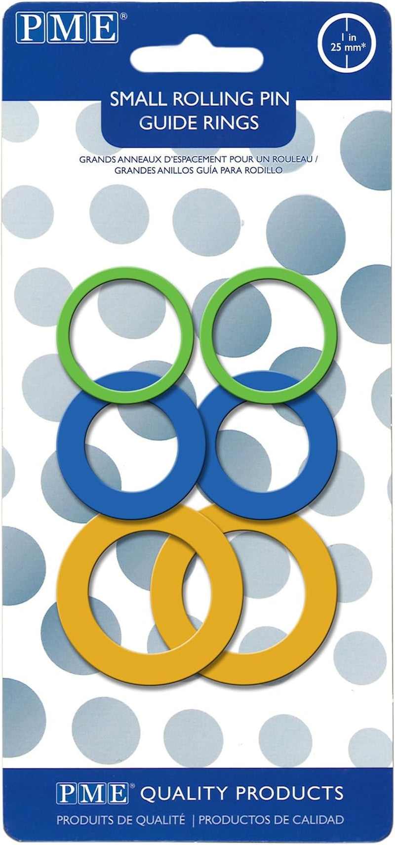 Führungsringe für kleinen Ausrollstab, Kunststoff, Multicolor, 14 x 9 x 2,05 cm, 8-Einheiten