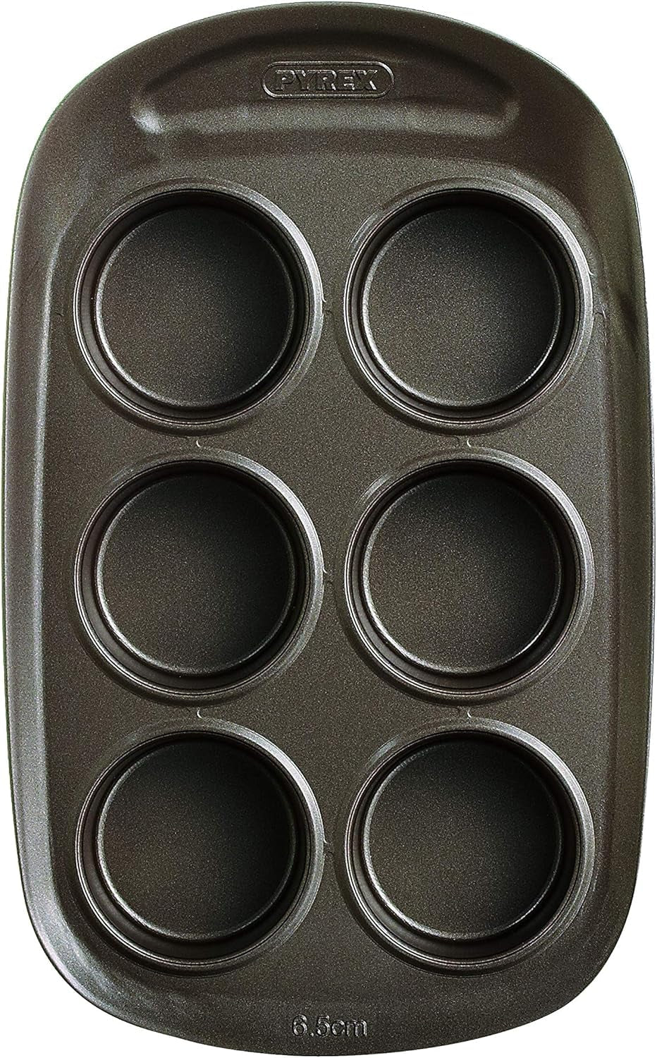 Pyrex BANDEJA 6 MAGDALENAS ASYMETRIA PX Muffinförmchen, Metall, Bunt, 6 Moldes y bandejas para magdalenas Naty Shop
