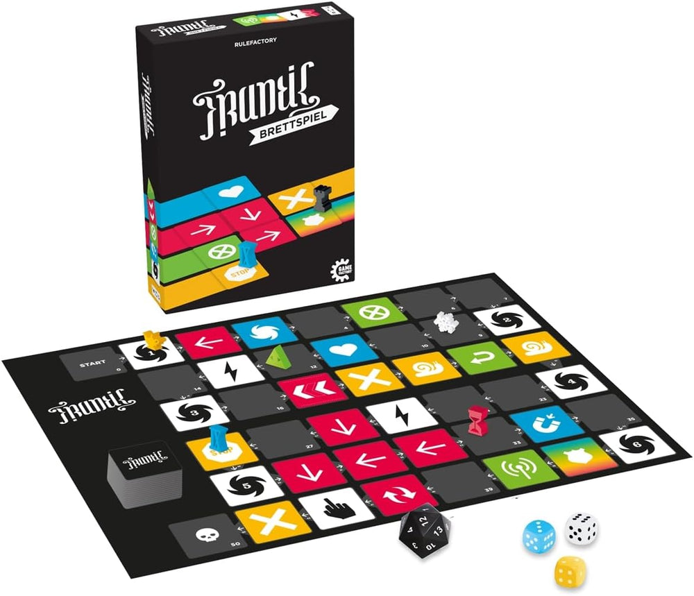 Game Factory 646076 Juego de mesa Frenetic Stealth Racer Un atrevido juego de fiesta para 2-6 jugadores de 12 años en adelante
