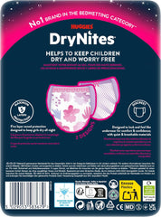 Huggies DryNites pañales para enuresis nocturnos para niñas de 13 a 17 años aproximadamente (48-60 kg), paquete mensual de 27 unidades (3x9)