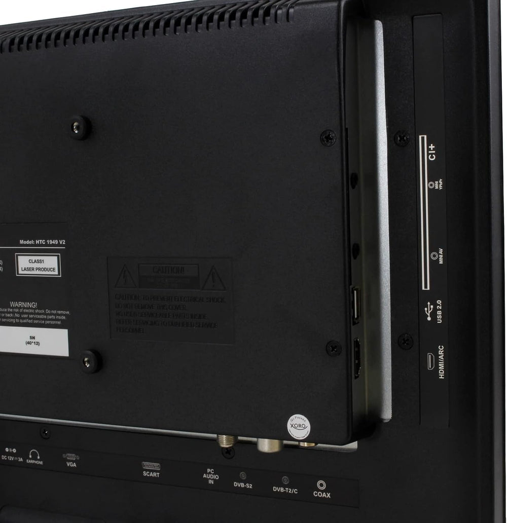 XORO HTC 1949 V2 (televizor LED de 18,5", DVD, tuner triplu (DVB-S2/T2/C), player media, CI+, DC12V)