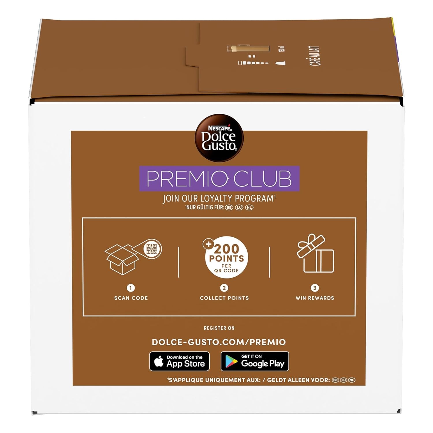 NESCAFÉ DOLCE GUSTO Café au Lait Kaffeekapseln 3er Vorratspack (3 x 30 Kapseln)