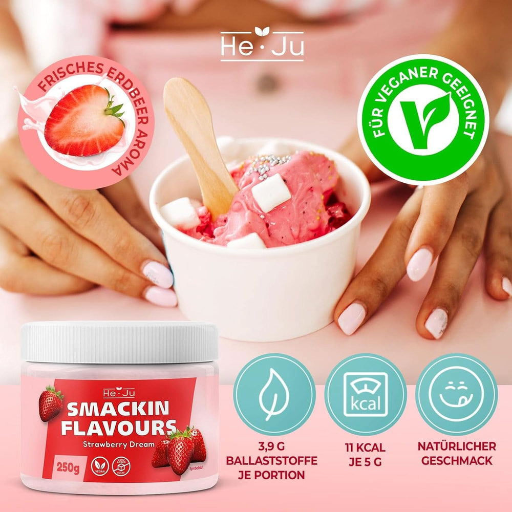 He-Ju, Polvo con sabor a fresa, 250 gramos Tienda Aromas Naty