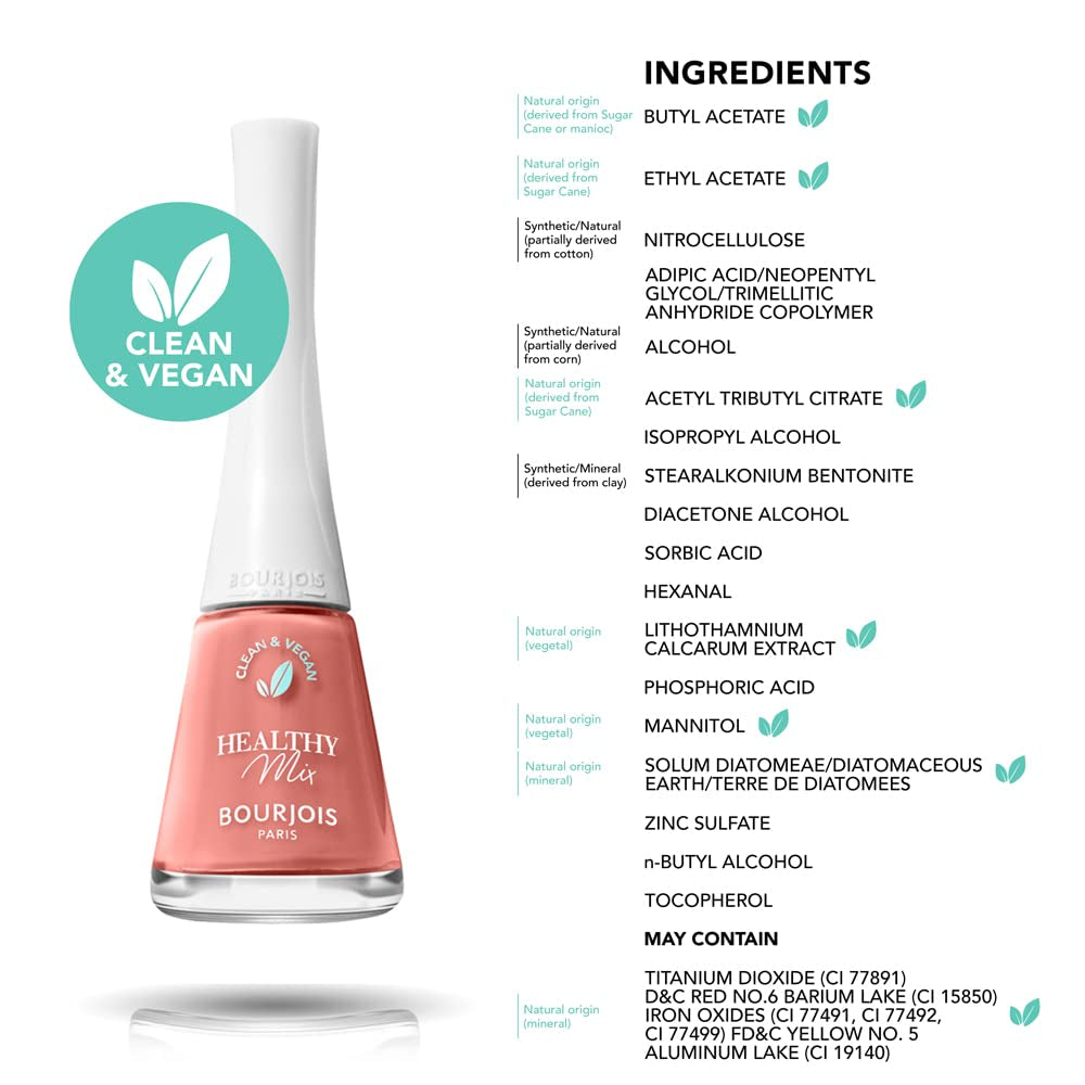 Bourjois - Esmalte de Uñas Healthy Mix Clean – 150 Reina de Beige