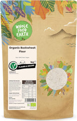 Wholefood Earth harina de trigo sarraceno ecológica 1kg | Crueles | Sin OGM | Vegano | Certificado orgánico
