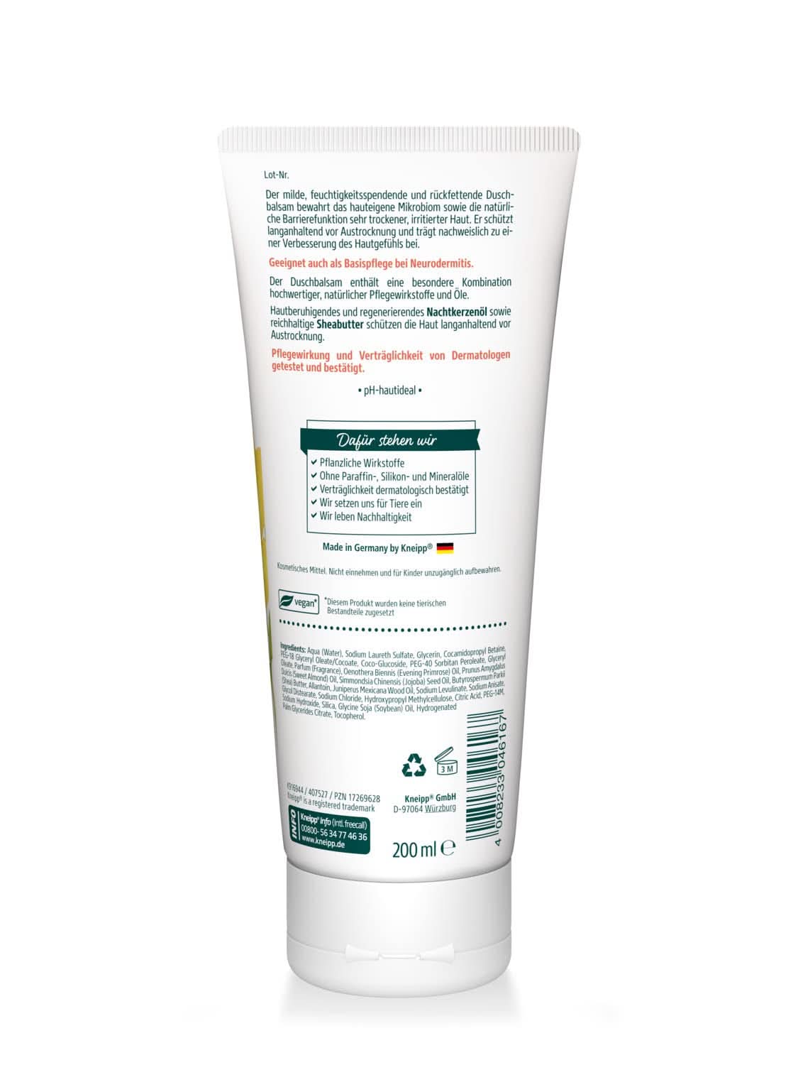 Kneipp, Acondicionador de ducha, 200 ml Ducha y baño Naty Shop