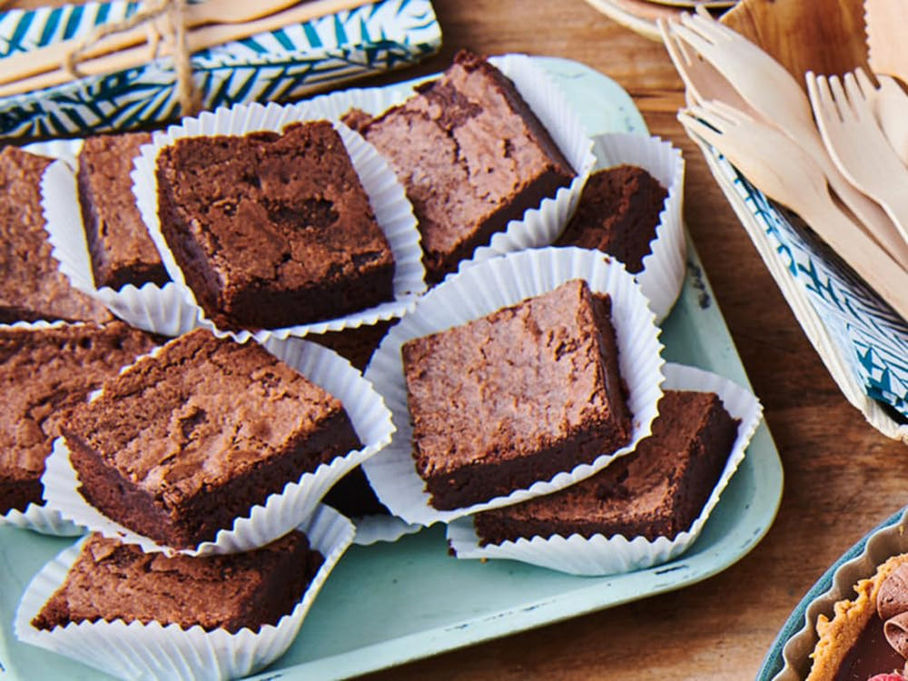 Mix Für Fudge Brownie: Einfach Zu Berübenender, Extrem Fudgy Brownie Mit Richem Schokoladengeschmack, Halal. 500 G. Mezcla para hornear y cocinar Naty Shop