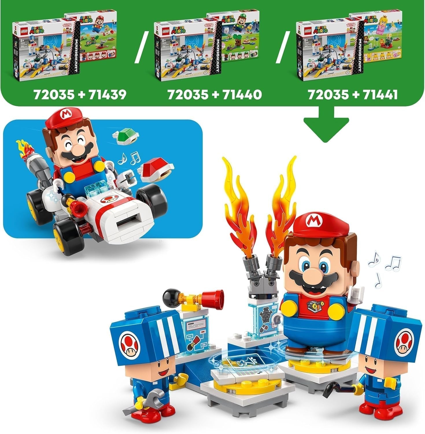 LEGO Super Mario: Mario Kart - Taller de Toad, personaje de Nintendo, juguete personalizable, set de aventuras, regalo para niños, niñas y jugadores a partir de 8 años 72035 Juegos de construcción Besuche den LEGO-Store