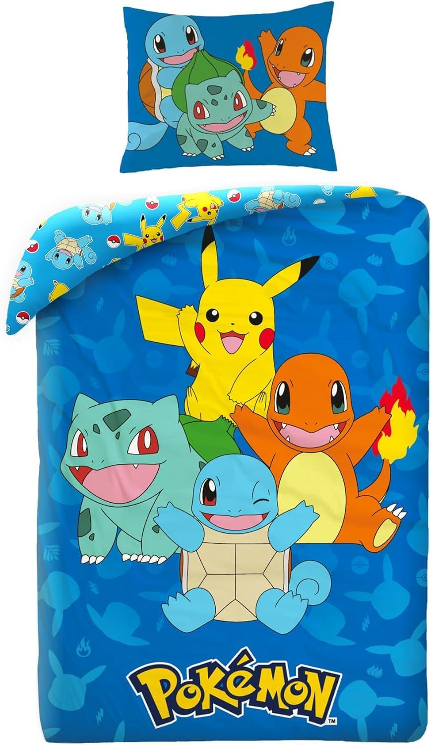 Juego de ropa de cama para niños, Pokemon, ropa de cama de microfibra - infantil Naty Shop Default Title