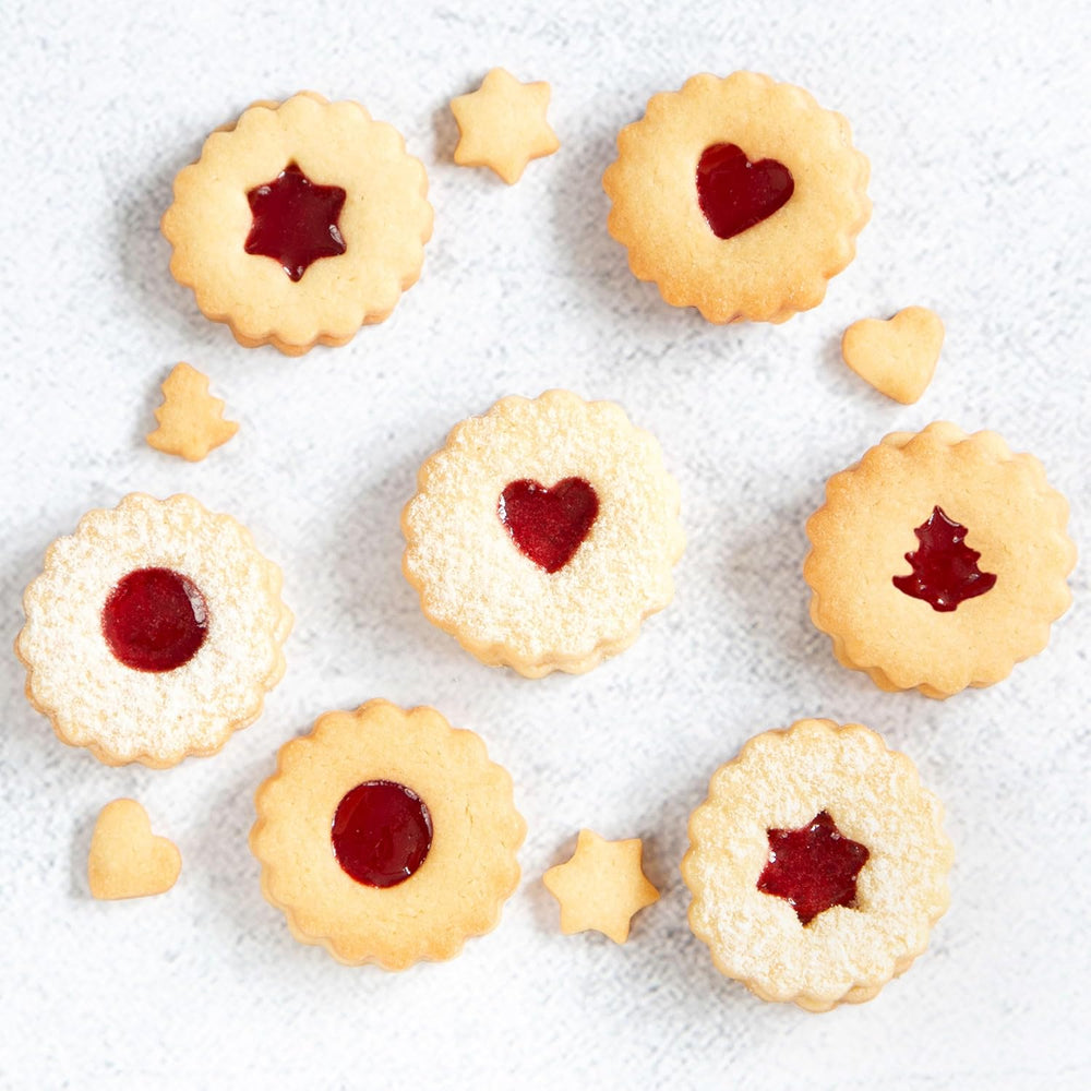 Formă de biscuiți Staedter Linzer, inelară, ø 4 cm/Î 1,5 cm, ondulată, argintie