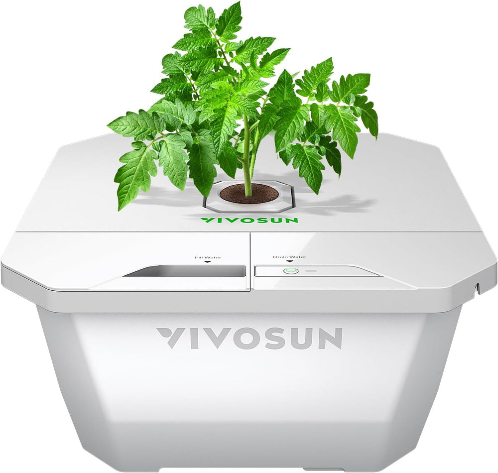 VGrow Caja de cultivo inteligente todo en uno, sistema profesional con lámpara de cultivo Samsung LM301H EVO, sistema avanzado de circulación y ventilación, riego, suministro de nutrientes para hidroponía de interior
