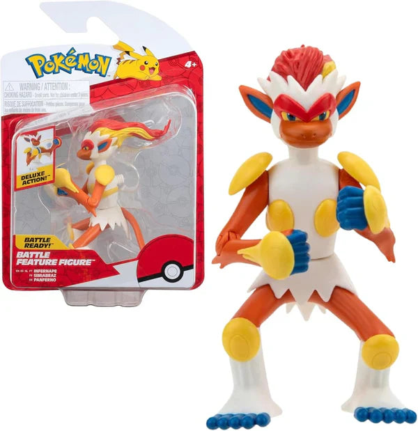 Pokemon figura pokemon infernape panferno - figuras de 11 cm - nueva ola 2024 - juguete oficial de pokemon