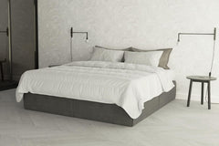 Prestige Italian Bedding Edredón de Verano de Microfibra, Blanco, Doble, 100% Naty Shop Edredones y Edredones