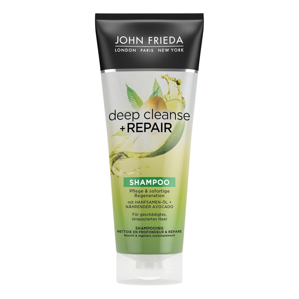 John Frieda, champú reparador para cabello dañado Detox+Repair, 250 ml Ducha y baño Naty Shop