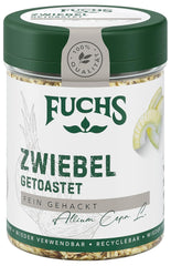 Fuchs Gewürze - Zwiebel getostat - Zwiebeln für Dips, Schmorgerichte oder Hamburger finamente picado - Ingredientes naturales - 55 g en wiederverwendbarer, recyclebarer Dosis