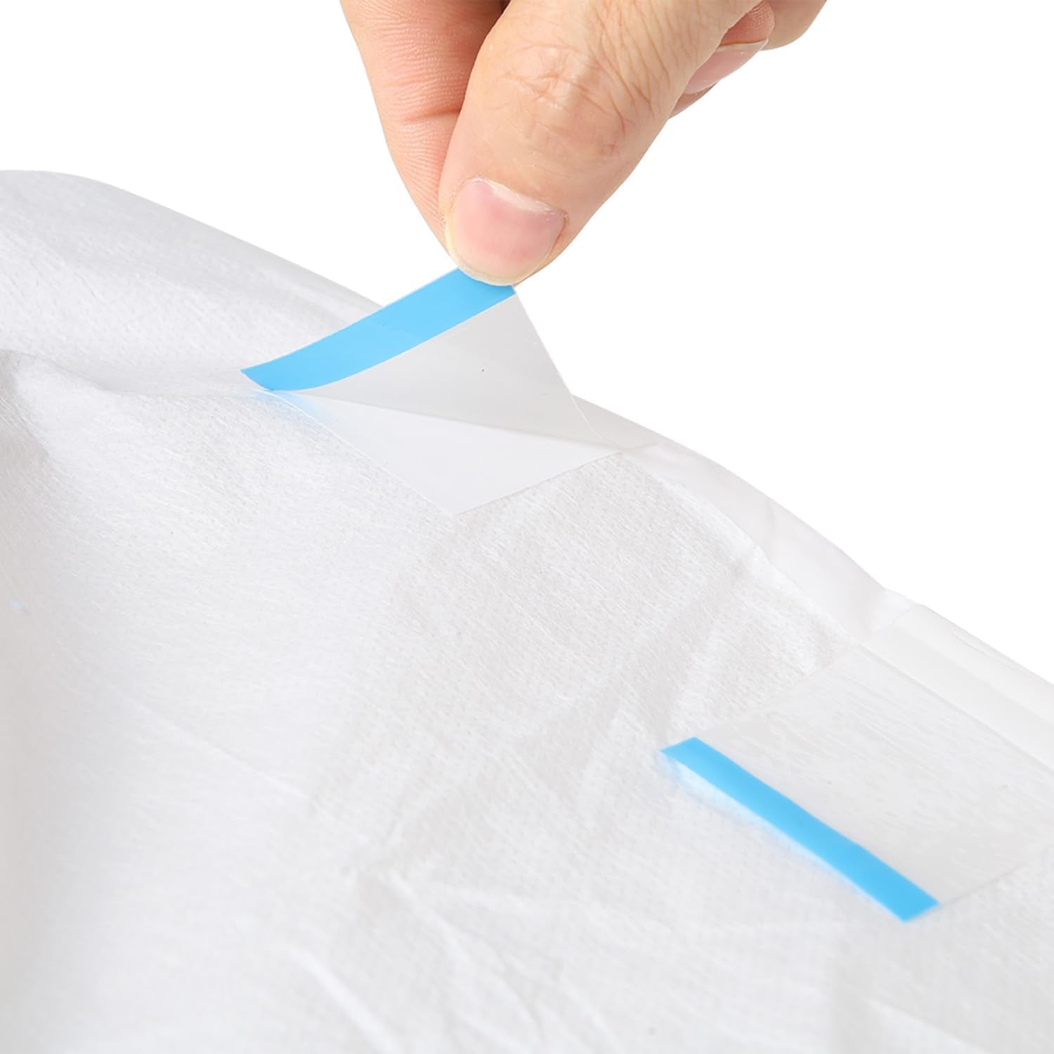 CutiePlusU Pañales para Adultos, Paquete de 10 Bragas Desechables para Incontinencia con Lazos para Mujeres y Hombres, Máxima Absorbencia Durante la Noche - Blanco (Tamaño Mediano 71-96cm)