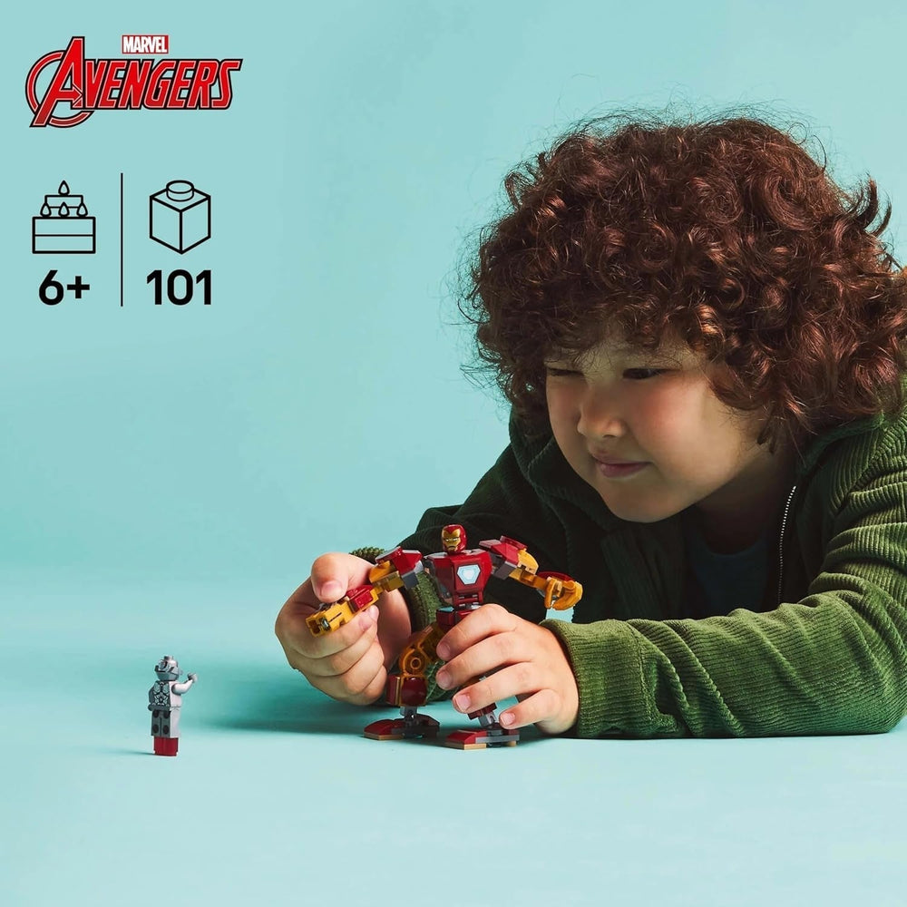 LEGO Marvel Iron Man Mech vs. Ultron - Juguete de superhéroe con 2 minifiguras - Figura de acción con brazos, piernas y dedos móviles - Regalo para niños y niñas a partir de 6 años 76307 Besuche den LEGO-Store Building Sets