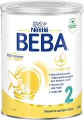 Nestlé BEBA 2 Leche de continuación en polvo a partir de los 6 meses, con complejo 5 HMO, solo lactosa, sin aceite de palma, paquete de 3 (3 X 800G) Mother and Child Naty Shop