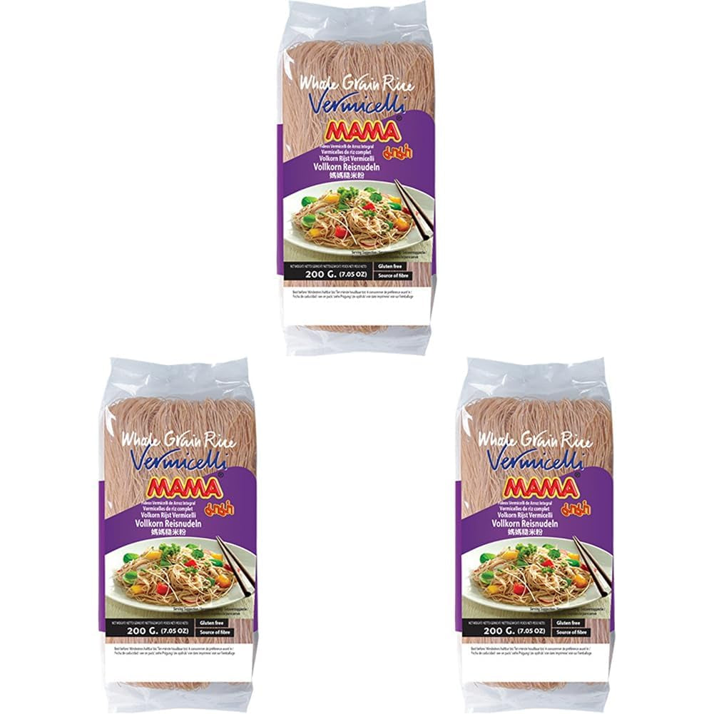 MAMA - Fideos de arroz integral, (1 x 200g)