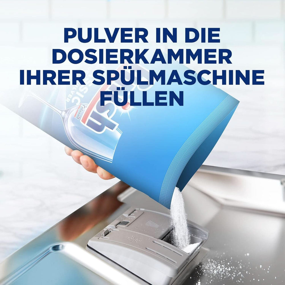 Detergente en polvo Finish Classic - Detergente para lavavajillas sin fosfatos - Paquete grande de 6,5 kg (5 x 1,3 kg) Detergentes de cocina Naty Shop