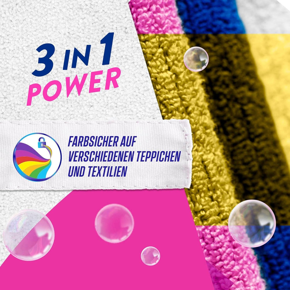 Polvo limpiador de alfombras y tapizados Vanish Oxi Action - 1 X 820 G - Limpia grandes áreas de alfombras y tapizados contra la suciedad, el olor y el polvo Detergentes para ropa Naty Shop