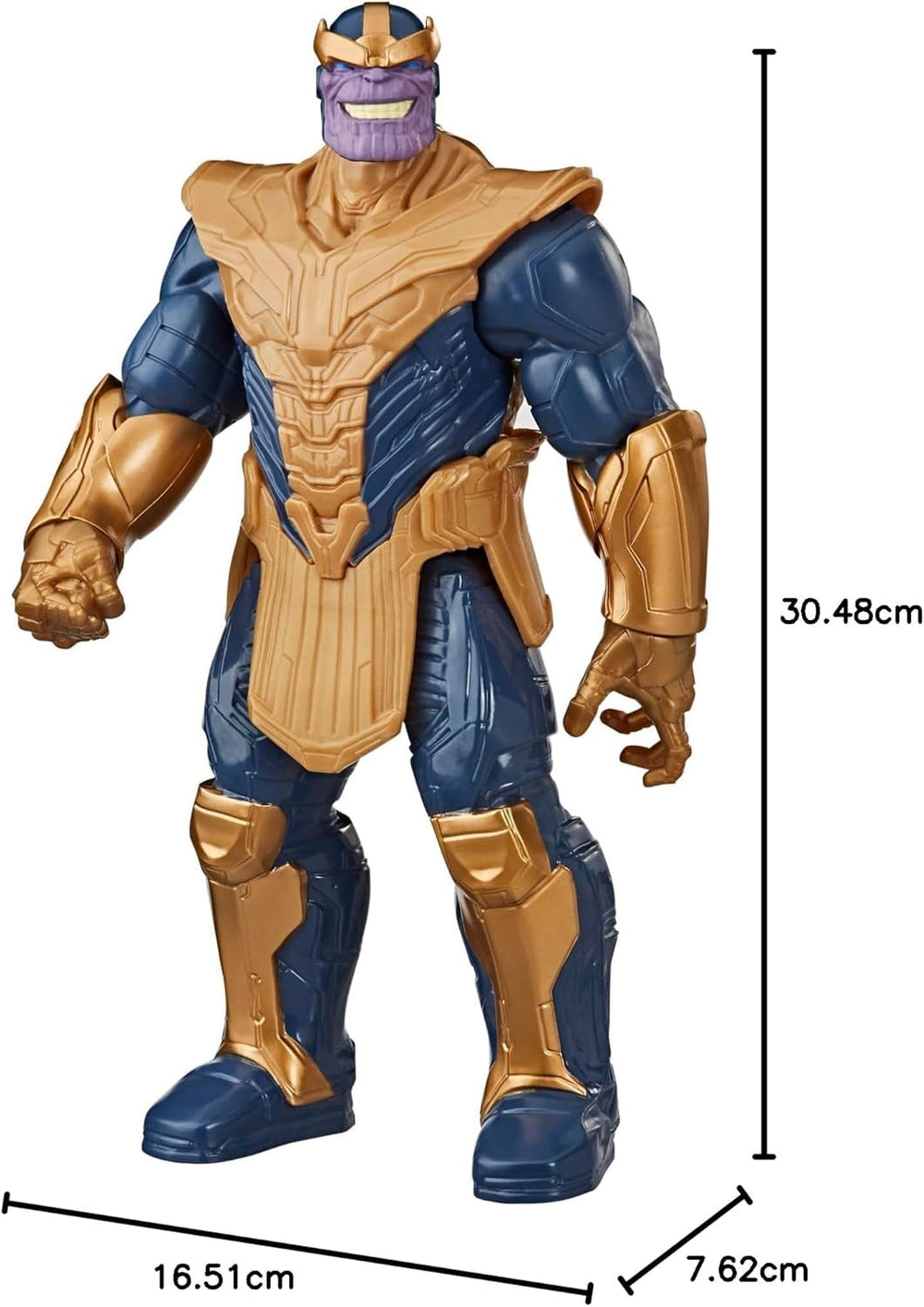 Marvel Avengers Titan Hero Series Deluxe Thanos Figura de acción Marrón Figuras de acción Naty Shop