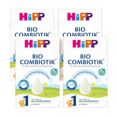 HiPP 1 Organic Combiotik (4 x 600g), leche en polvo para bebés desde el nacimiento, con cultivos naturales de ácido láctico y almidón orgánico de fácil tratamiento, de la mejor calidad orgánica