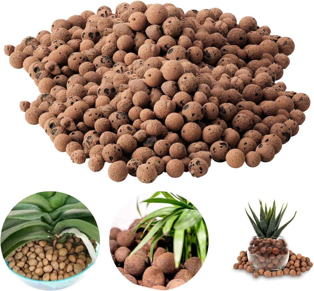 Gránulos de arcilla de grano grueso, gránulos de arcilla expandida, gránulos de plantas, sustrato de plantación hidropónica de arcilla expandida de 1 litro, gránulos de arcilla de granulación de 5-8 mm