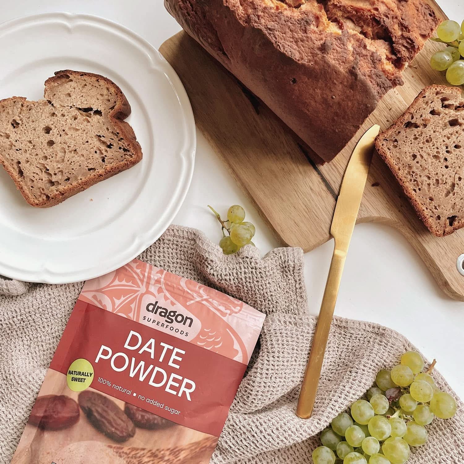 Dátil en polvo 100% ecológico, vegano y sin gluten, naturalmente dulce, 6 x 250 gramos Naty Shop productos deshidratados