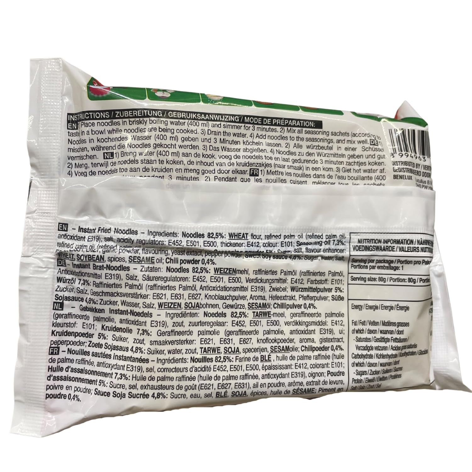 INDOMIE - Fideos instantáneos Mi Goreng - Paquete múltiple (40 x 80 g)