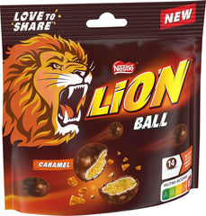 Pack de bolitas Nestlé con leche, blancas, Caramelo León (3 x 130g)