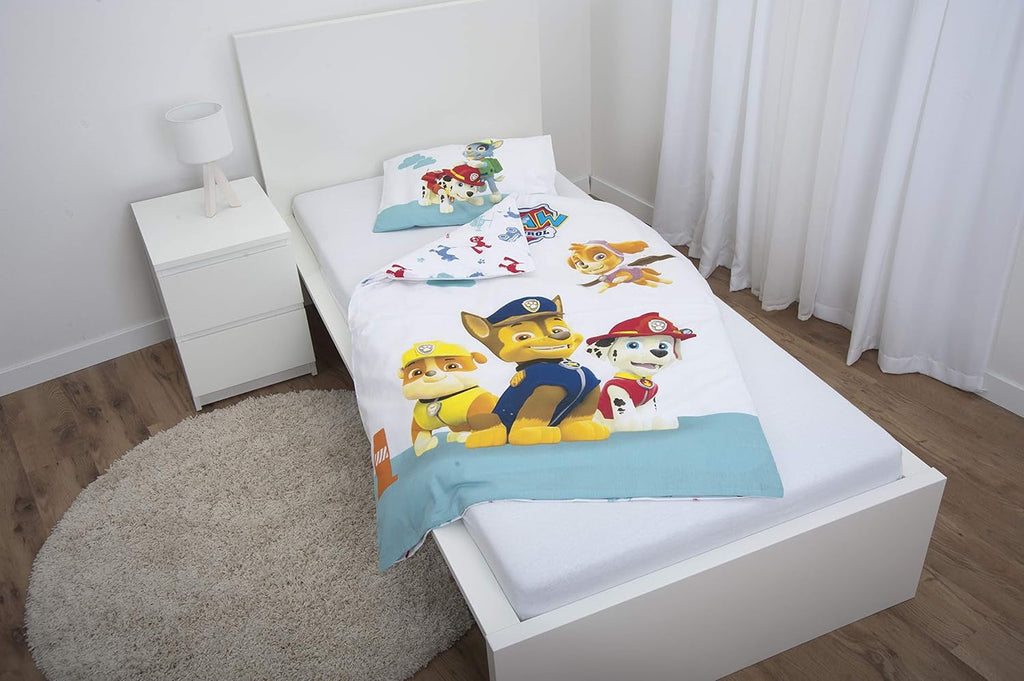 Set de lenjerie de pat pentru copii PAW Patrol, reversibila Lenjerie de pat - copii Naty Shop