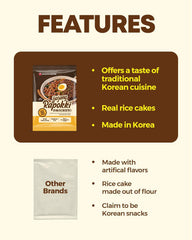 NONGSHIM Rapokki (Jjajang, 400 ml): auténtica comida callejera coreana, ramen y pasteles de arroz, frijoles negros; rápido y fácil de preparar, listo en 4 minutos