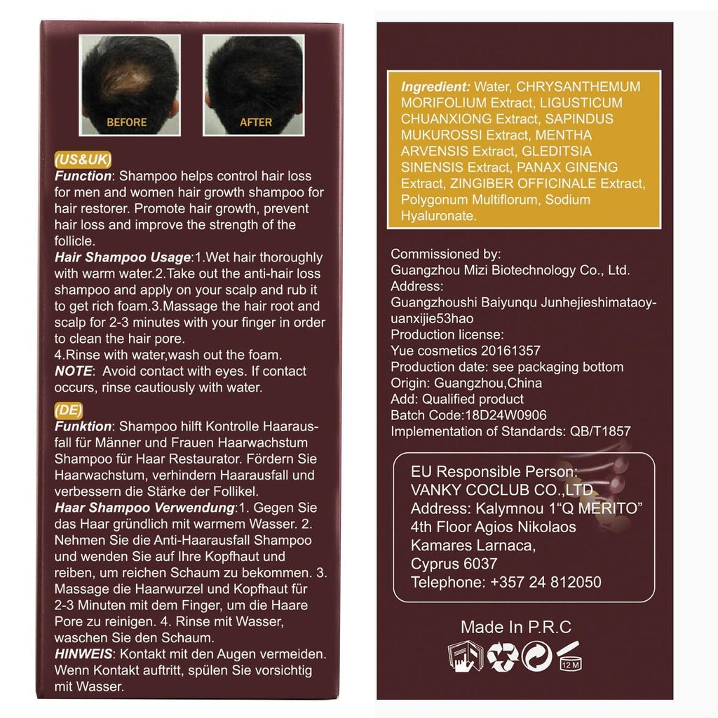 Șampon pentru creșterea părului, anti căderea părului, șampon împotriva căderii părului, șampon natural pe bază de plante pentru creșterea mai rapidă a părului, loțiune Ingrijirea parului Naty Shop