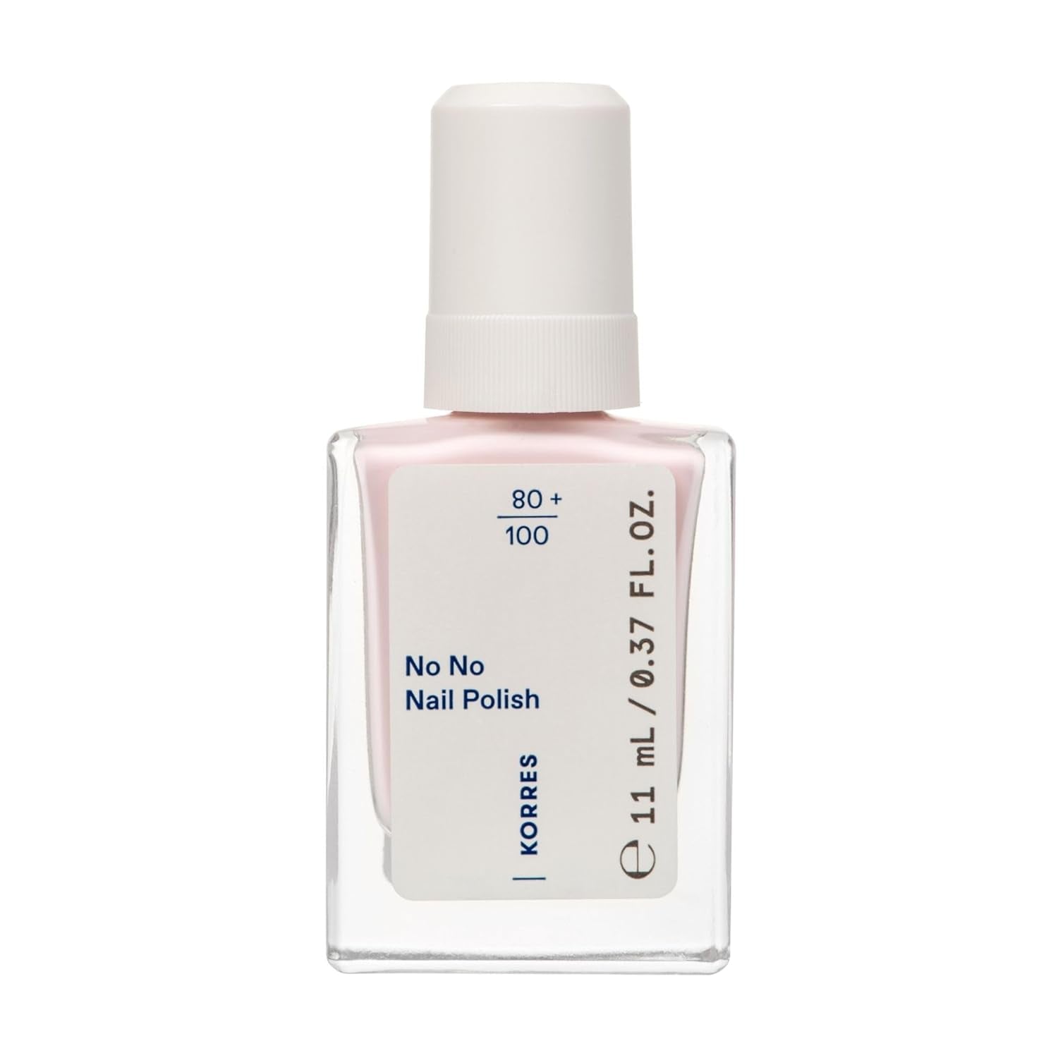 KORRES No No base de esmalte de uñas - base 10% vegana sin liberación, para un color duradero y resistente a las astillas, 11 ml - uñas cuidadas de forma natural, sin sustancias nocivas