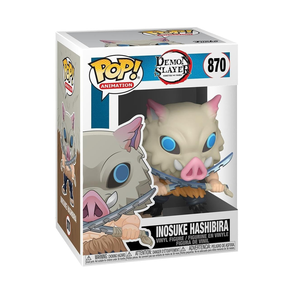 ¡Funko Pop! Animación: Demon Slayer - Inosuke Hashibira - Figura coleccionable de vinilo - Idea de regalo - Mercancía oficial - Juguetes para niños y adultos - Fanáticos del anime - Figura modelo para coleccionistas Figuras de acción Naty Shop Título predeterminado