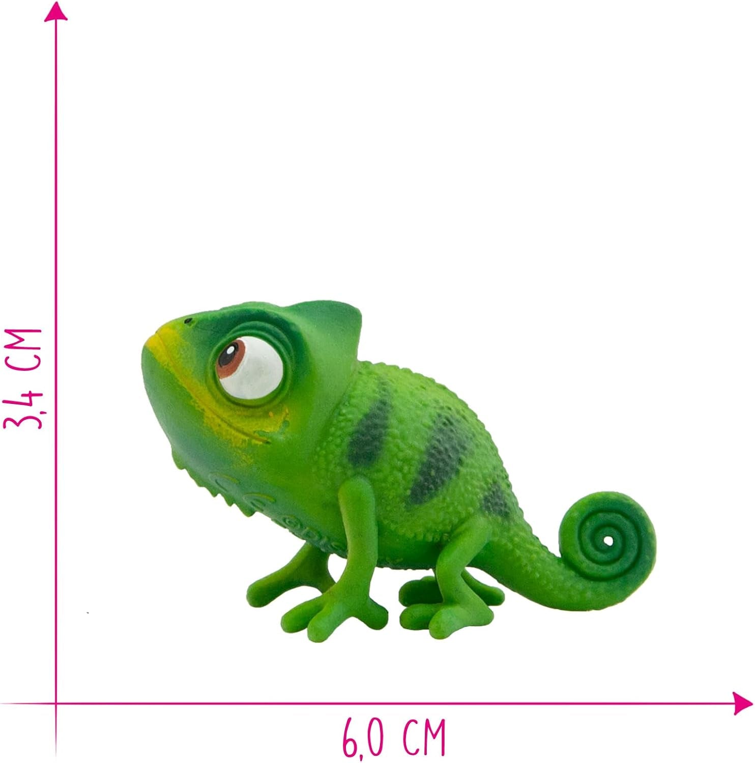 Bullyland 12422 - Figura del camaleón Pascal de Walt Disney Rapunzel "Recién reconfigurada", aprox. 6 cm, fiel al detalle, ideal como pequeño regalo para niños mayores de 3 años Figuras de acción Naty Shop