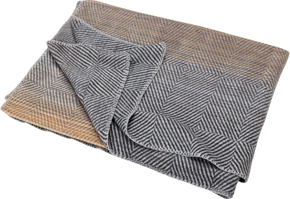 Manta de algodón David Fussenegger Manta de 150 x 200 cm con estampado de degradado de color Camas y mantas mullidas David Fussenegger