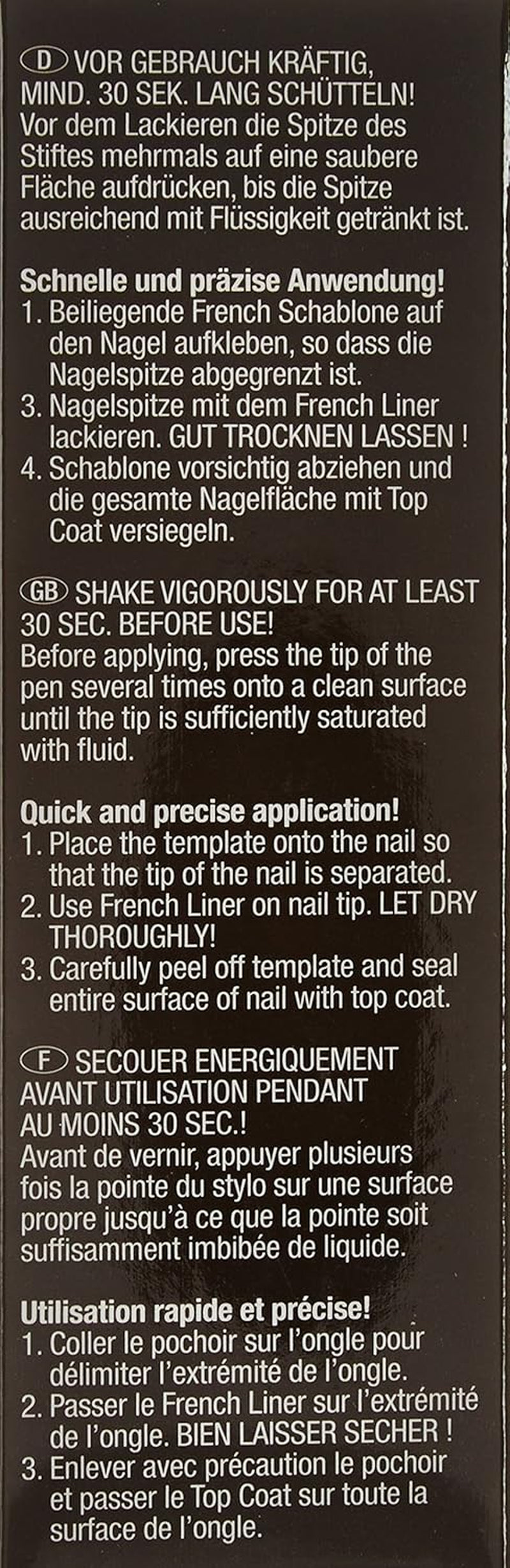 Juego de delineadores de ojos French Liner alessandro Effect Polish, blanco, 1 paquete (3,2 ml + 5 ml)