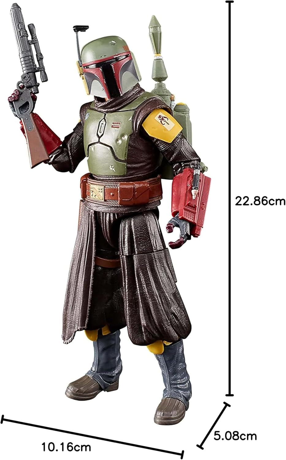 Star Wars Hasbro Seria Neagră Boba Fett (Camera Tronului): Cartea lui Boba Fett Figura de colecție, pentru copii 4+ ani, Multi, 15 cm înălțime Action figures Naty Shop