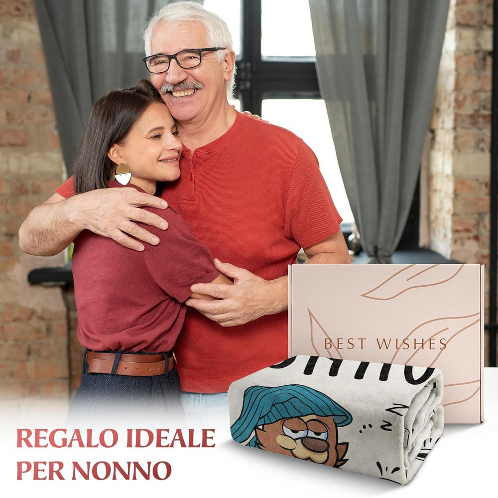 Regalo para abuelo Masuecoin, regalo de cumpleaños para abuelo, ideas de regalos para abuelo, mantas de franela de 50 × 60 pulgadas, regalo para abuelo, regalo de Navidad para abuelo. Camas y Mantas musaecoin
